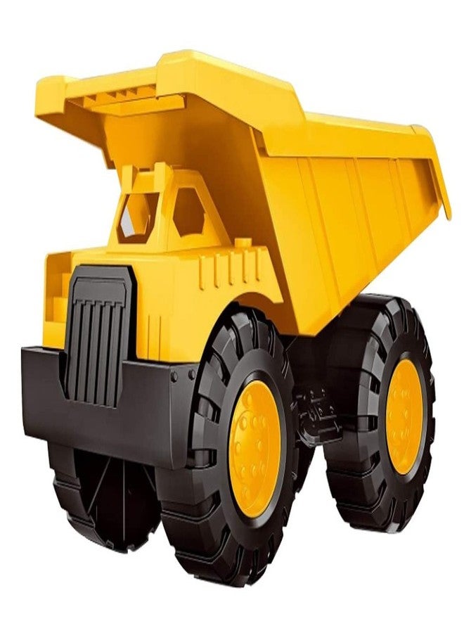 Quasar Bulldozer with Dumper Medium Size Pull Back Push and Go Plastic Vehicle Toys Truck Set +3 Year Best Gift for Girls Boys Pack of 2 (23 x 14) - Image 5